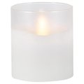 L & L Everlasting Glow White No Scent Scent Flameless Hand Poured Candle 45603